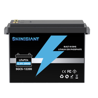  Shinegiant SGCS-12100鉛酸からリチウムバッテリーの交換